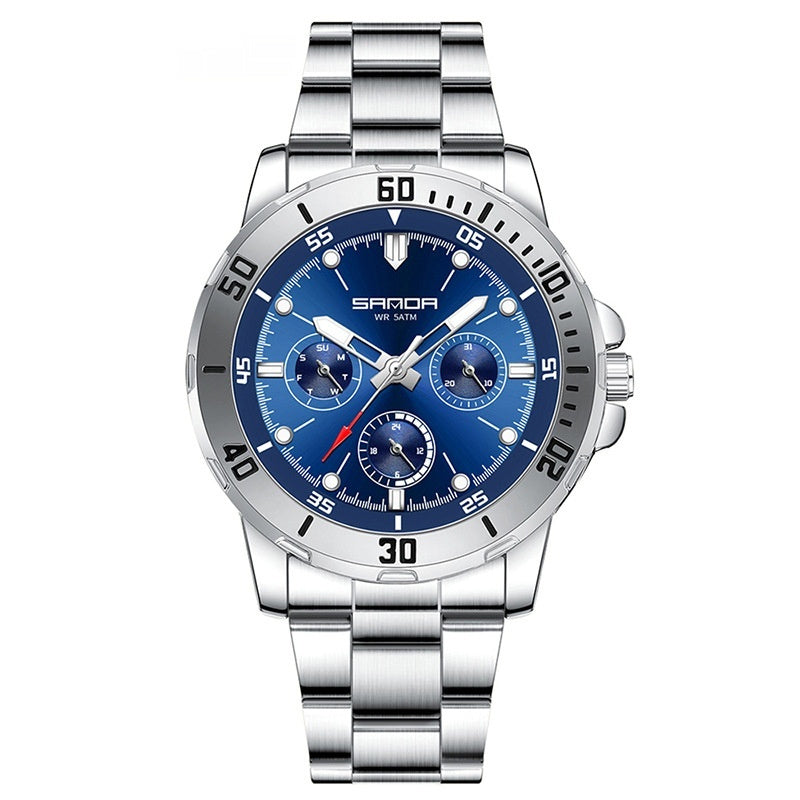Multifunctional Waterproof Quartz Watch For Men