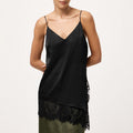 Women's V-neck Lace-Trimmed Patchwork Camisole Top