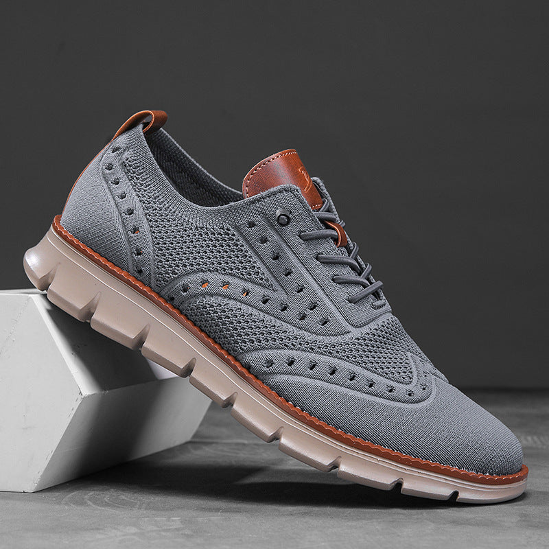 Large-size Breathable Mesh Soft-soled Lightweight Slip-on Casual Shoes