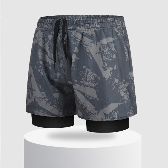 Men's Equipment Spring Pants Men's Double-layer Swimming Trunks