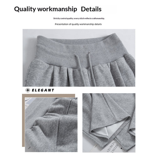 Draped Lightweight Casual Wide-leg Pants In An American Retro Style