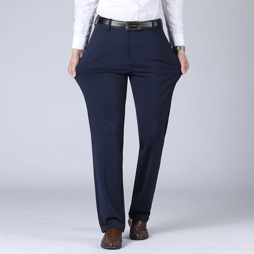 Autumn And Winter Thick High-elastic Fleece-lined Men's Pants