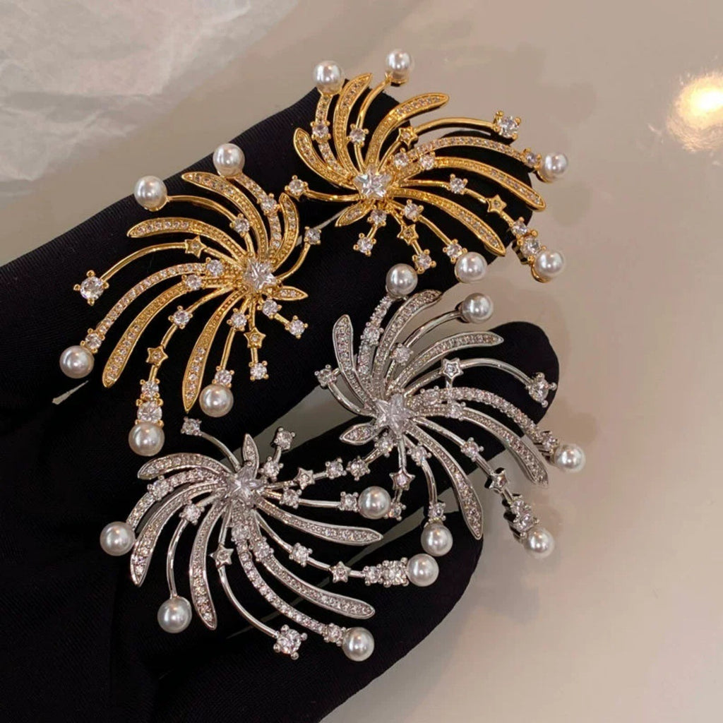 High-end Statement-making Pearl Earrings
