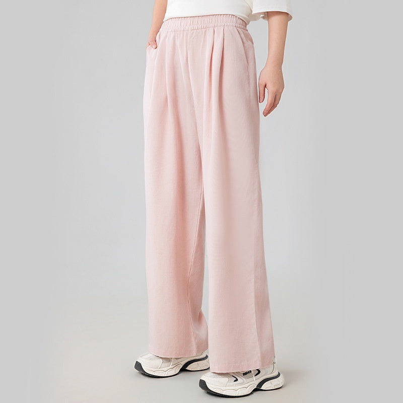 High-waisted Figure-flattering Elastic Cooling And Breathable Workout Pants