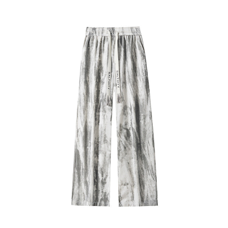Loose, Slimming Straight-leg Athletic Pants