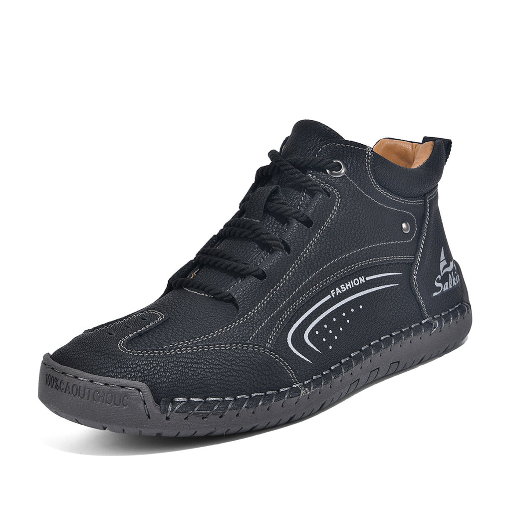 Plus-size Mens Fashion With Hand-stitched Soles