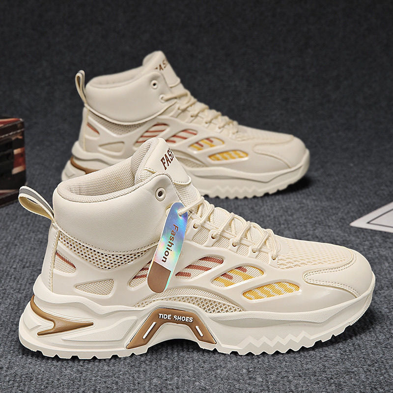 Men's Breathable High-Top Mesh Casual Sports Shoes