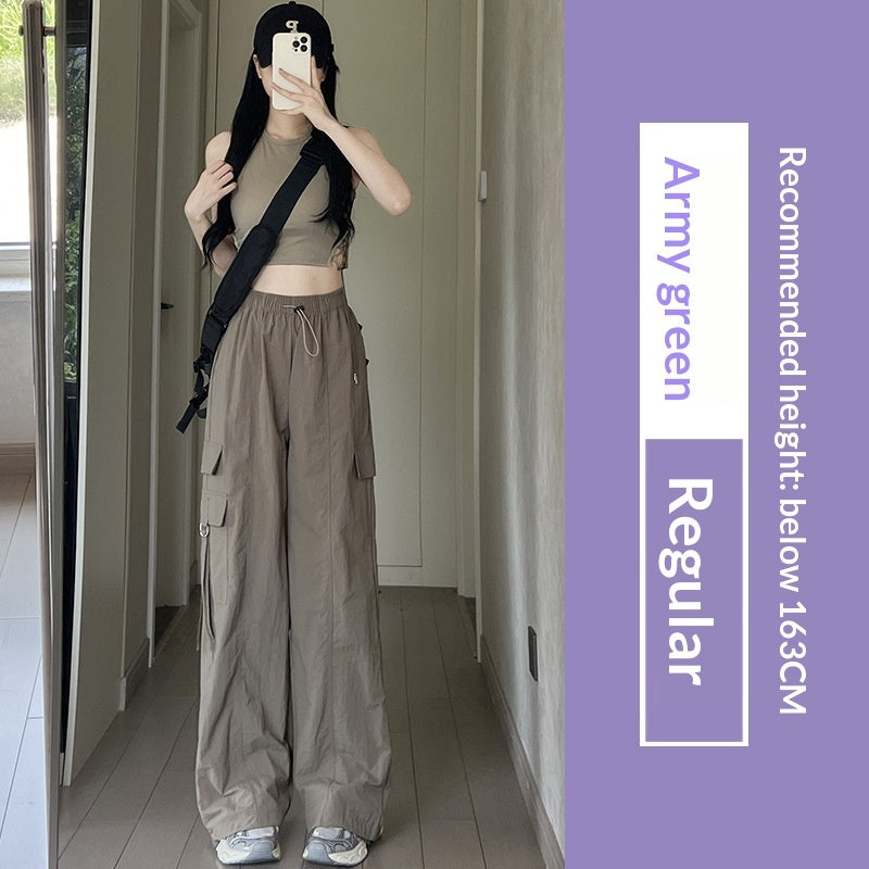 Purple Parachute Work Pants For Women