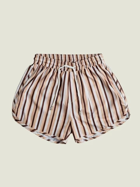 Men's Sports Casual Shorts Polyester Woven Quick-drying Full Printed Single Layer Beach Pants