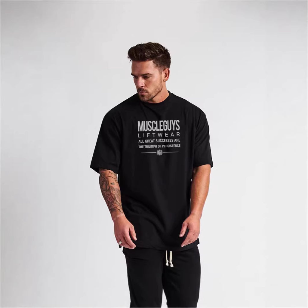 Plus-size Crew Neck Loose-fit Short-sleeve T-shirt