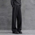 Summer Ice Silk Casual Pants American-Style High-Waist Suit Trousers