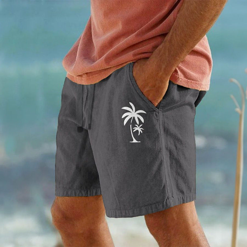 Summer Breathable Fashionable Hawaiian Beach Shorts 3D Printed Casual Mens