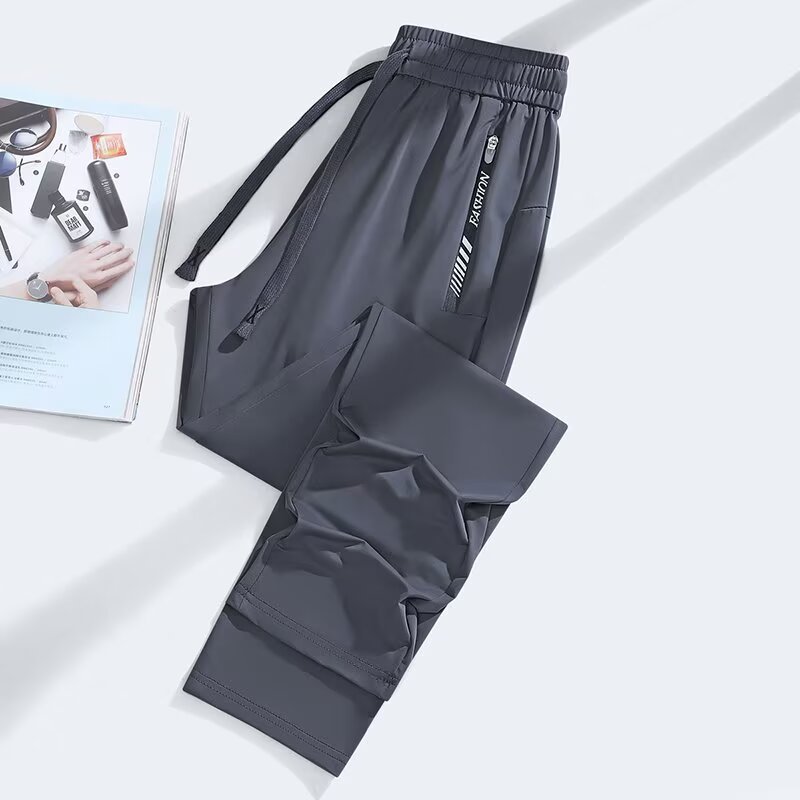 Quick-Drying Lightweight Loose-Fitting Anti-Mosquito Cool-Feel Casual Trousers