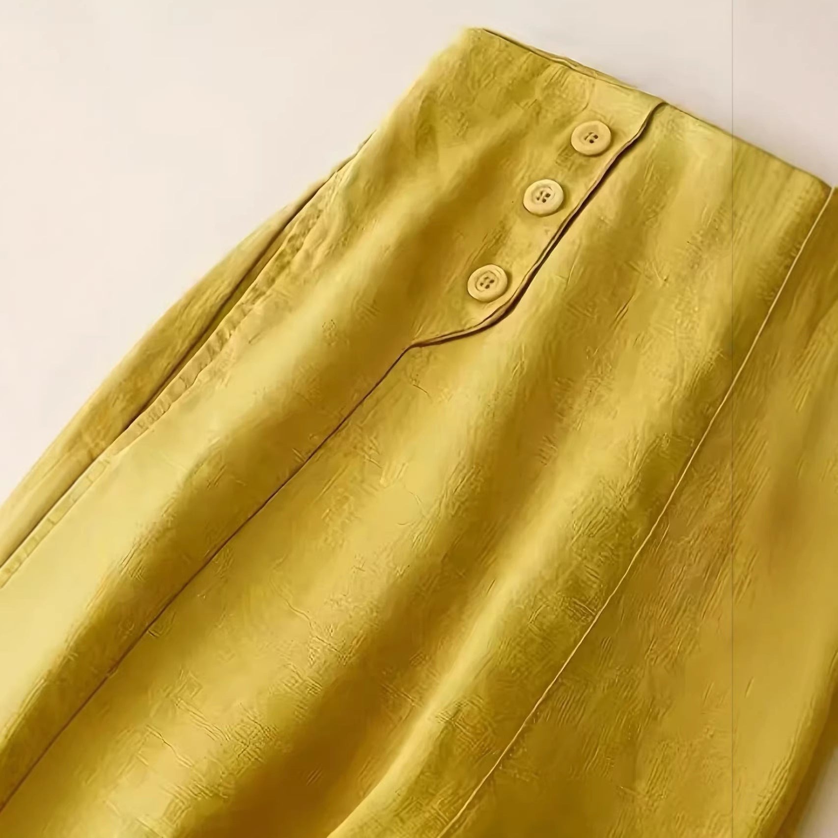 Summer Artistic Relaxed-fit Casual High-waist Draping Slimming Wide-leg Pants
