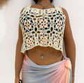 Cross-border Plus-size Ethnic Style Hand-cropped Short Halter Top