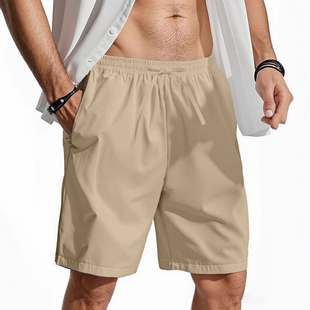 Cross-border Plus-size Cotton-Linen Casual Shorts