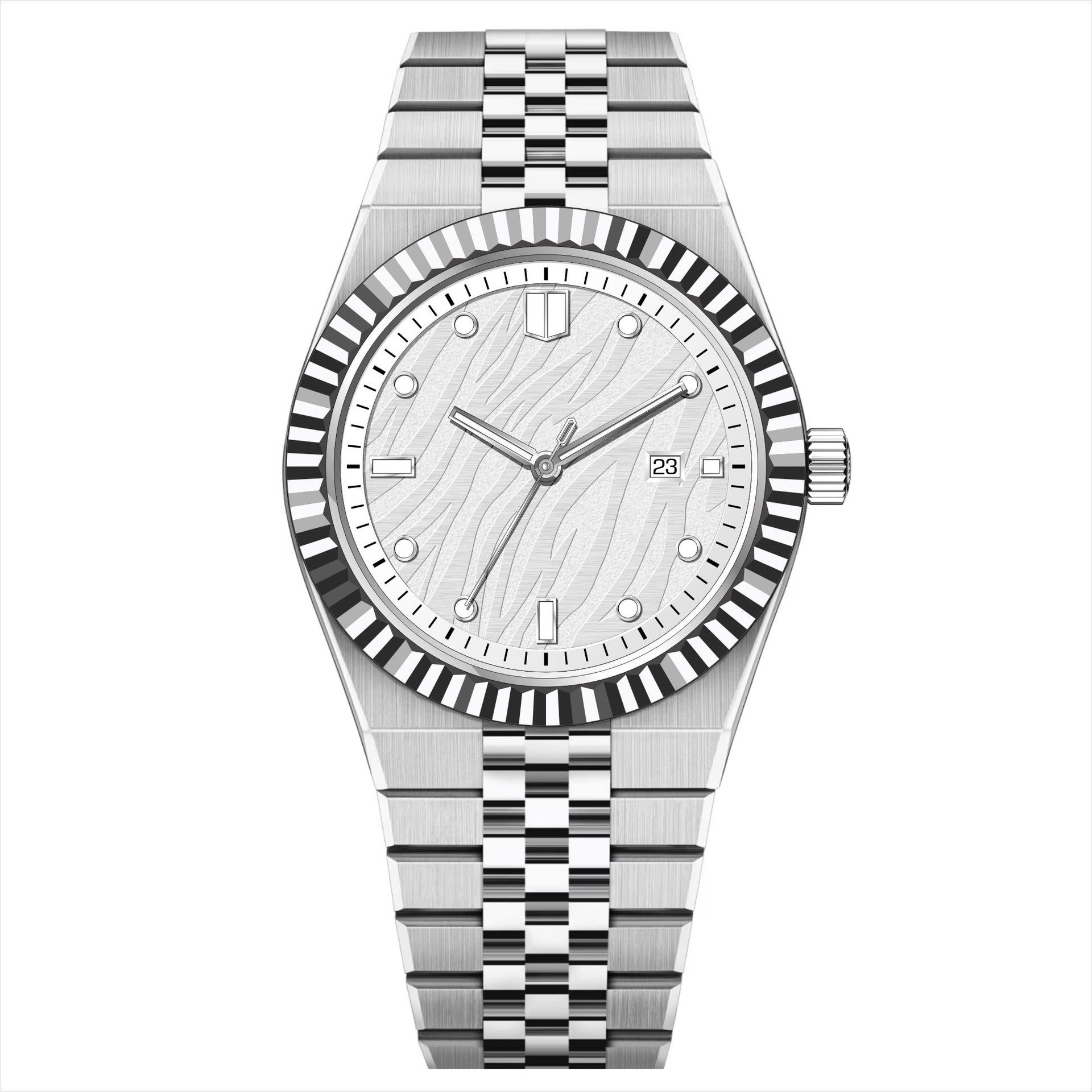 High-End Business Steel-Strap Mens Quartz Watch