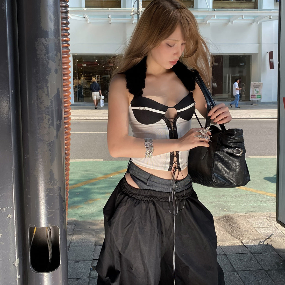 Off-shoulder Sexy Halter Tie-up Top For Women