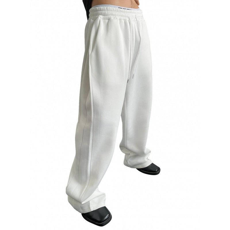 Men's Sweatpants Waist Drawstring Straight Loose Trousers