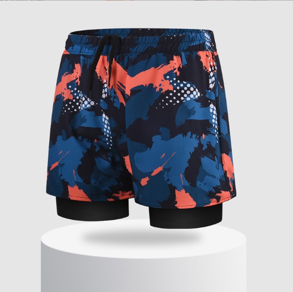 Men's Equipment Spring Pants Men's Double-layer Swimming Trunks