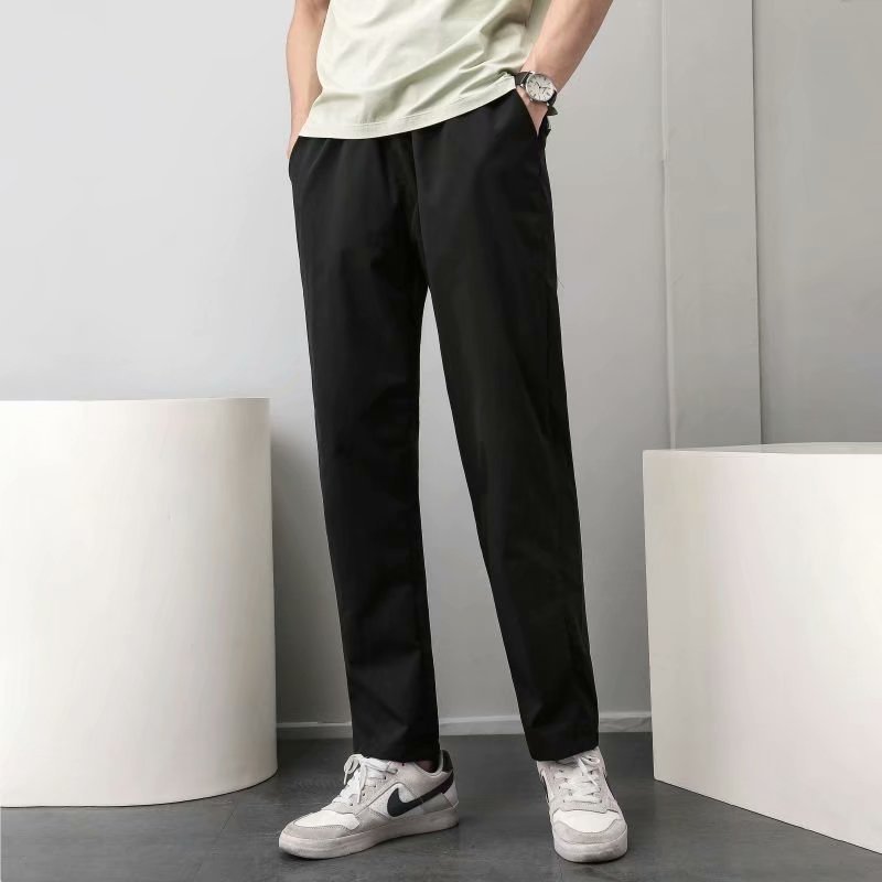 SpringAutumn All Match Stretchy Loose Cropped Suit Pants