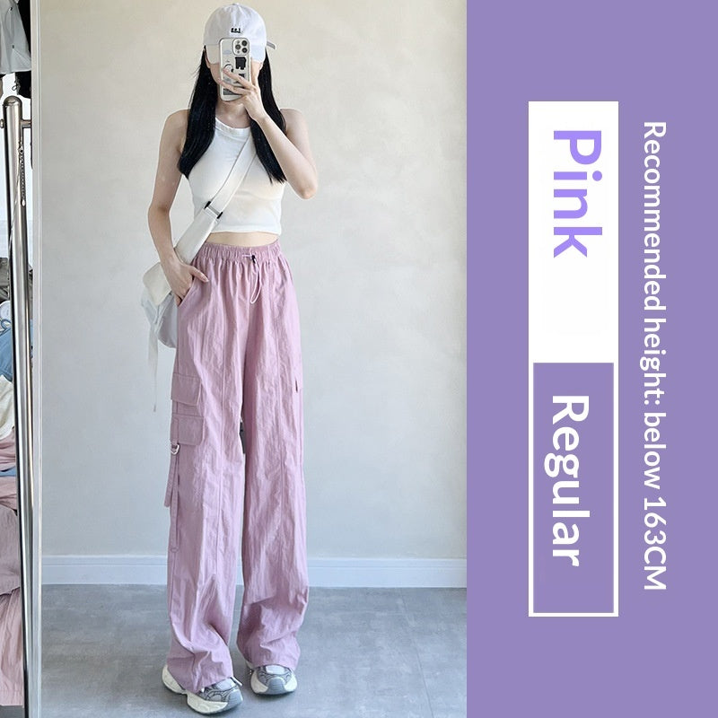 Purple Parachute Work Pants For Women