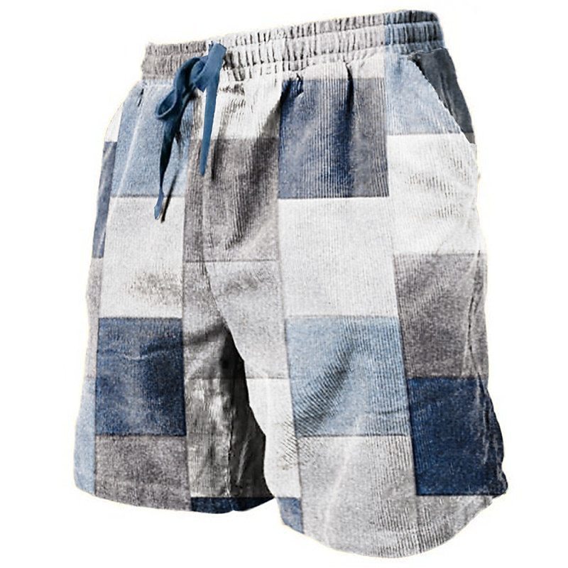 3D Printed Breathable Soft Casual Loose Shorts Men