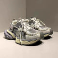 Womens Strappy Retro Chunky Elevating Fashion Sneakers