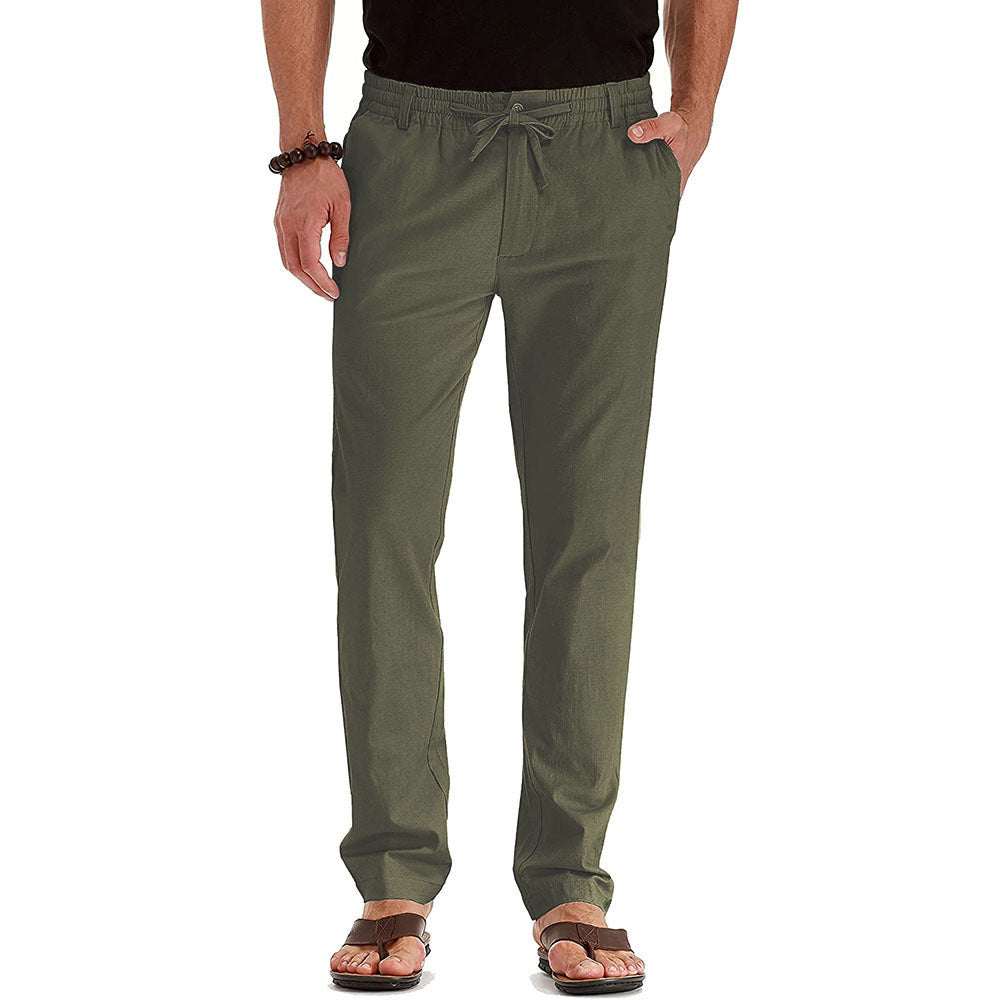 Men's Trousers Loose Oversized Track Pants Spring Summer Pants Mens Stretch Casual Slim Fit Elastic Waist Business Classic Trousers Male Black Gray