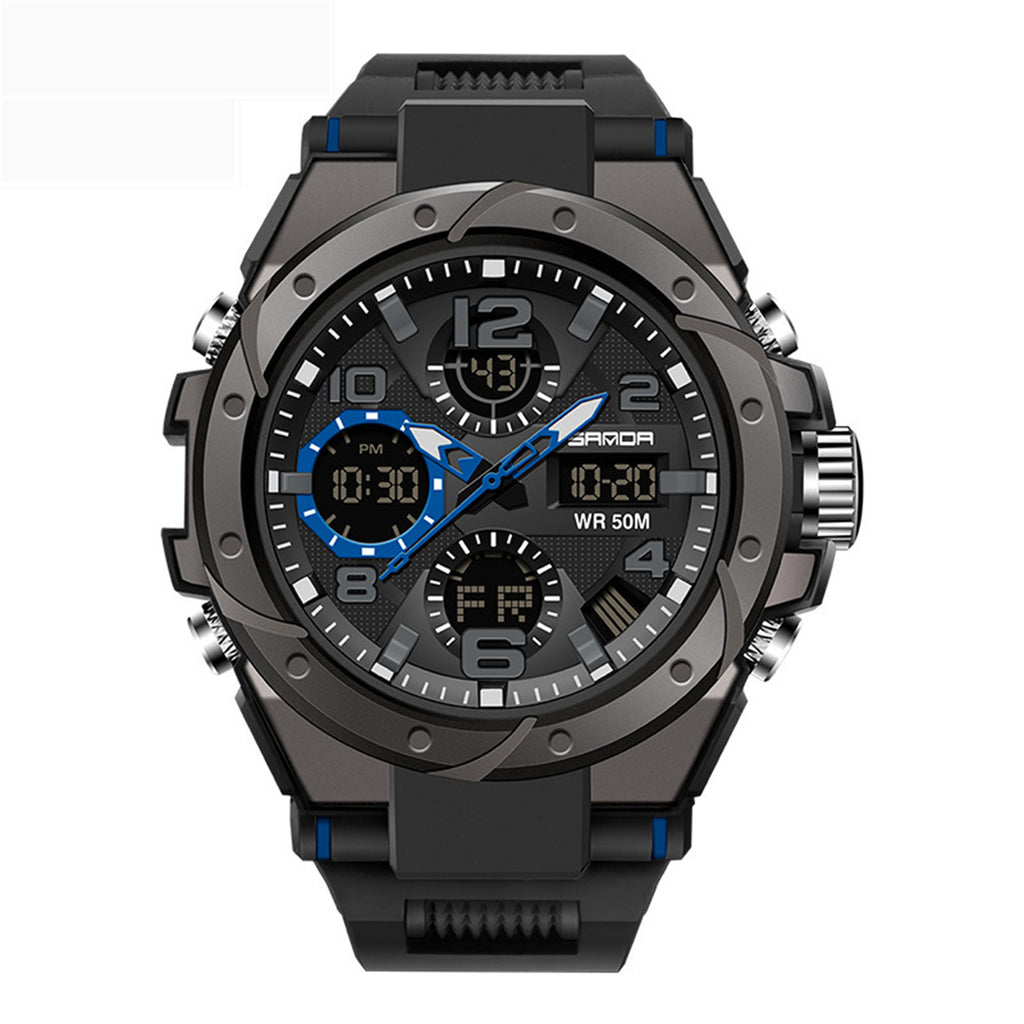 Men's Multifunctional Waterproof Quartz Watch For Sports