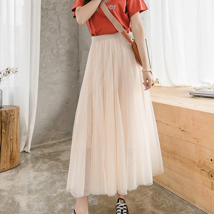 Net Yarn Fairy Oversized Skirt Super Thin Net Yarn Skirt Fairy Fan