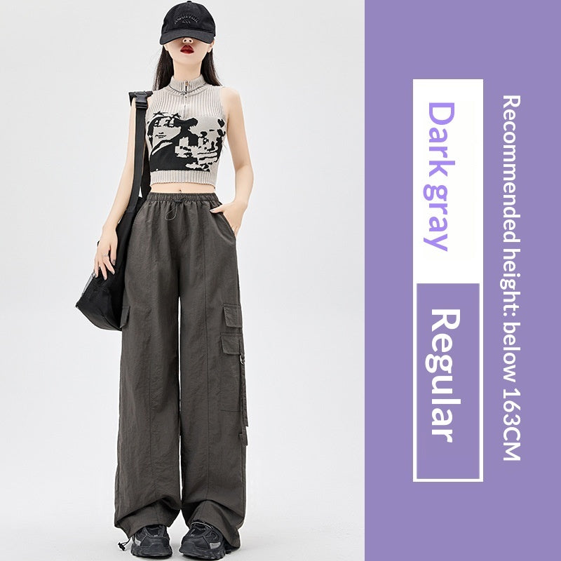 Purple Parachute Work Pants For Women