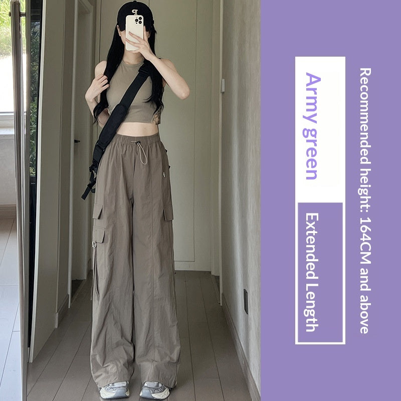 Purple Parachute Work Pants For Women