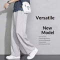 Wide-leg Sweatpants Mens Workwear Casual Long Pants