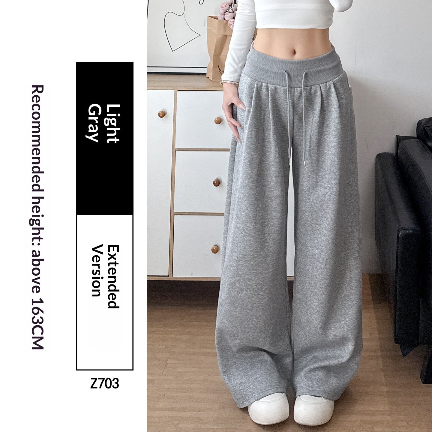 Draped Lightweight Casual Wide-leg Pants In An American Retro Style