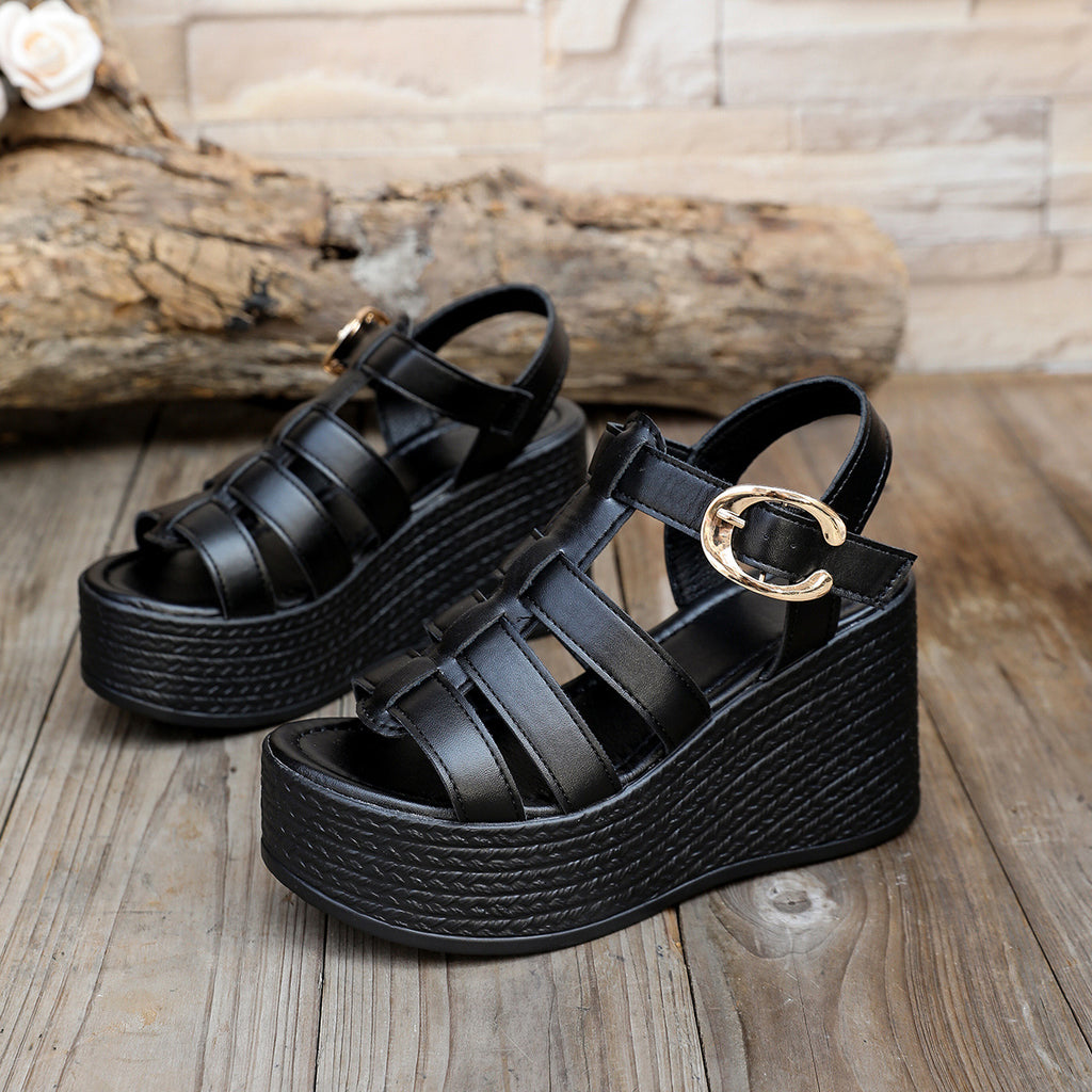 Fashion Thick-soled Platform Womens Shoes