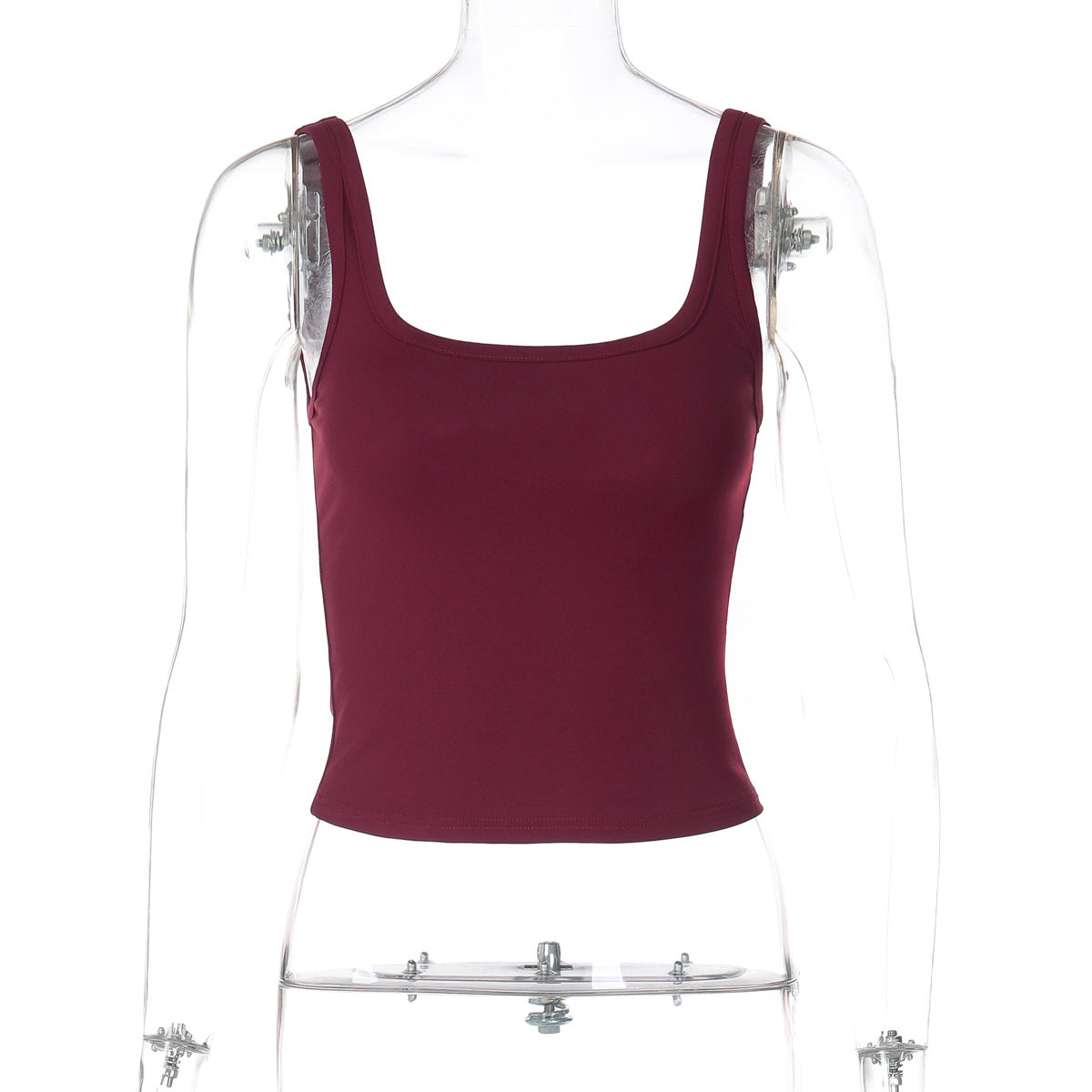 New Stylish Solid-color Versatile Slim-fit Spicy-girl-style Tank Top