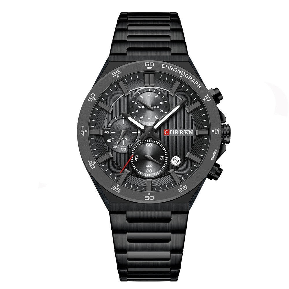 Neutral Waterproof Calendar Mens Business Sports Watch
