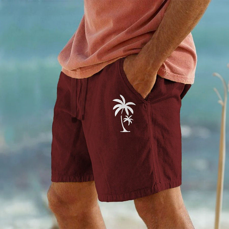 Summer Breathable Fashionable Hawaiian Beach Shorts 3D Printed Casual Mens