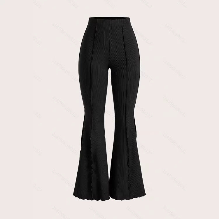 Fashionable Women's Retro High-Waisted Flare Pants