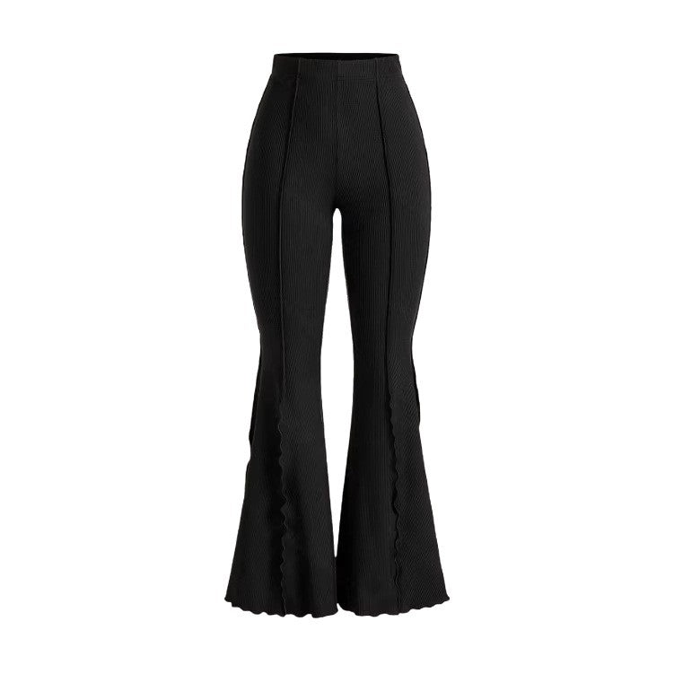 Fashionable Women's Retro High-Waisted Flare Pants