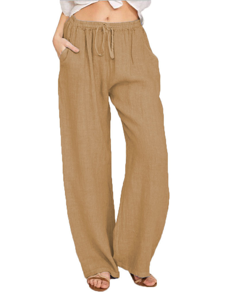 Casual Pants Men Loose Wide Leg Simple
