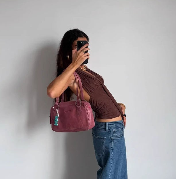 Dark Brown V-neck Halter Topvest With Multiple Styling Options