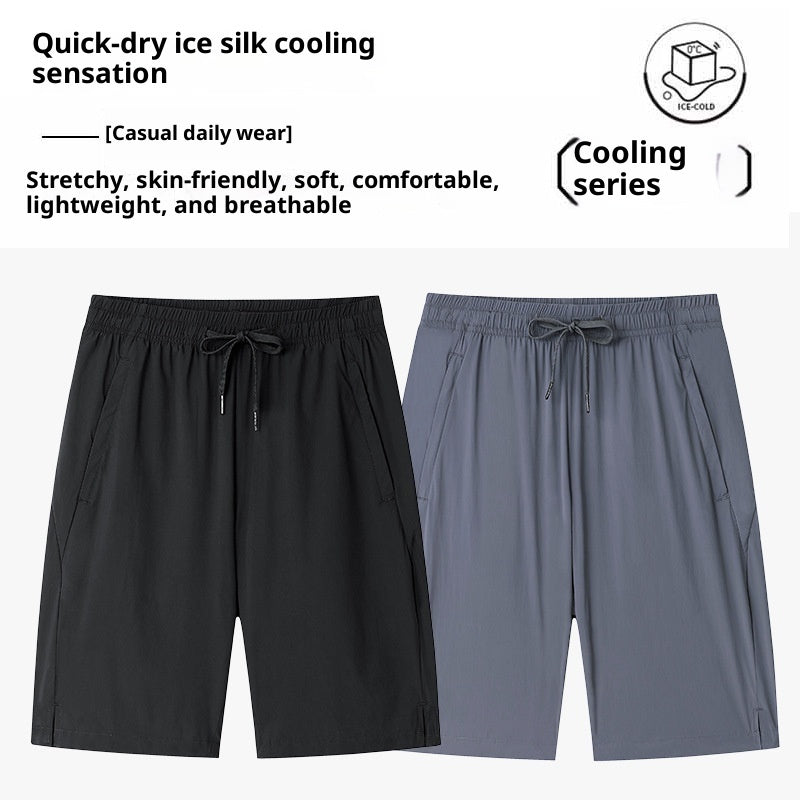Ice Silk Shorts Men's Bermuda Shorts Men's Pants