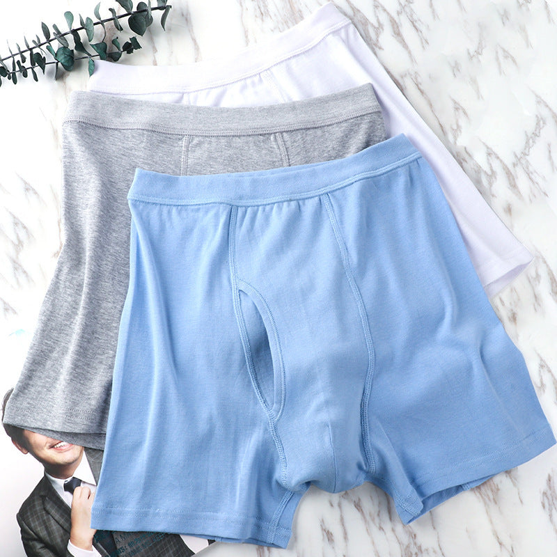 Men's Plus-Size Loose-Fit 100 Cotton Boxer Briefs