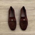 Retro French Camellia Loafers For Women