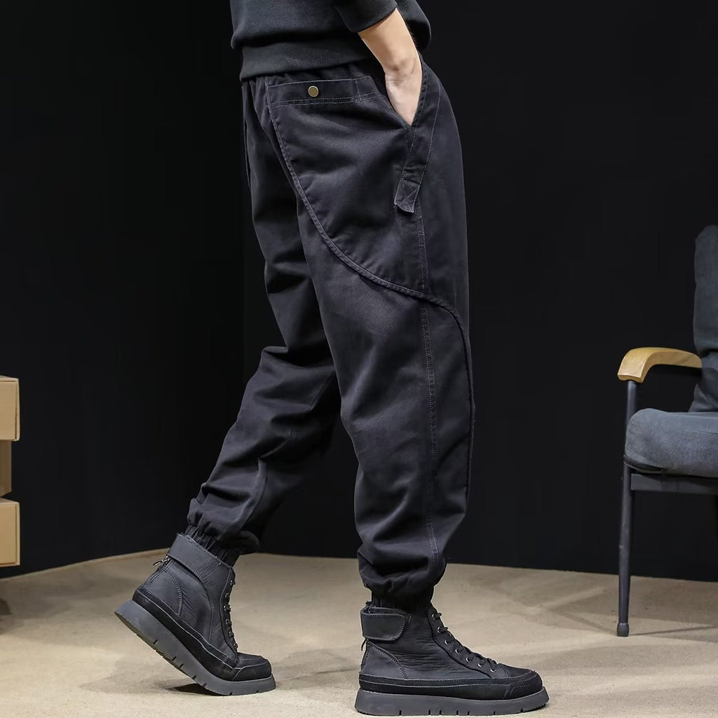 Mens Fleece-Lined Workwear Jogger Pants In Plus Sizes For A Relaxed