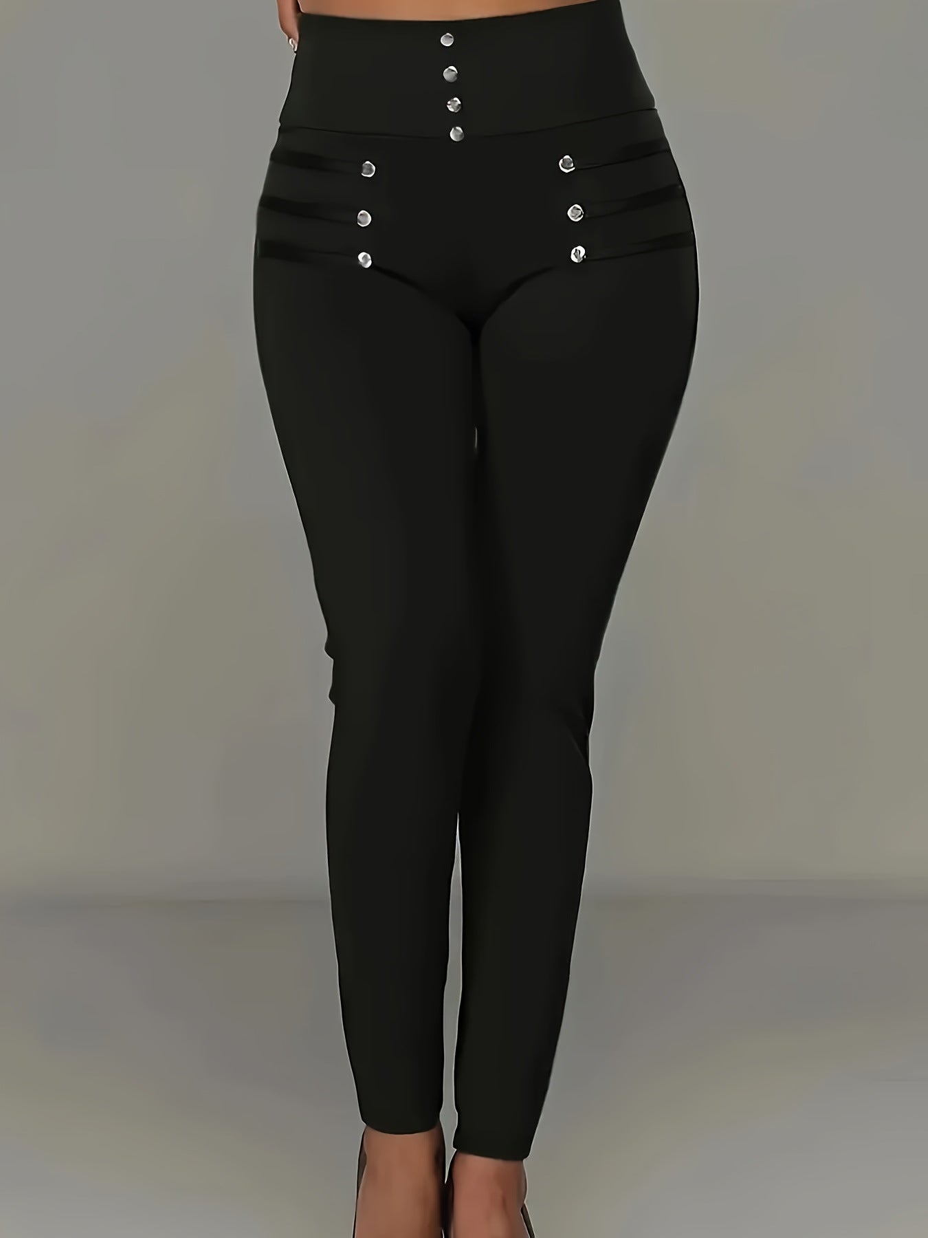 High-waisted Slim-fit Trousers Women's European And American Style