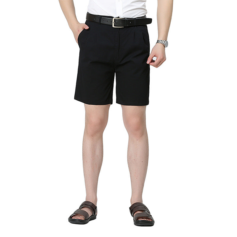 Summer Thin Cotton Loose Straight-Leg Suit Shorts For Men