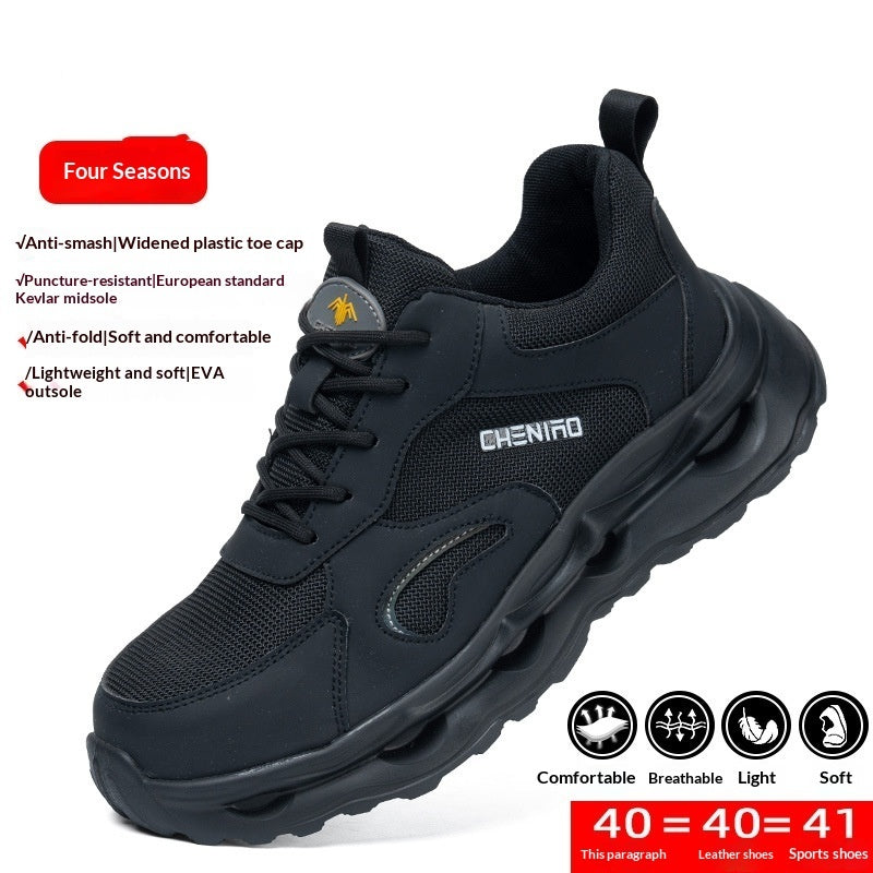 Mens Safety Shoes Puncture-Resistant And Impact-Resistant Work Boots